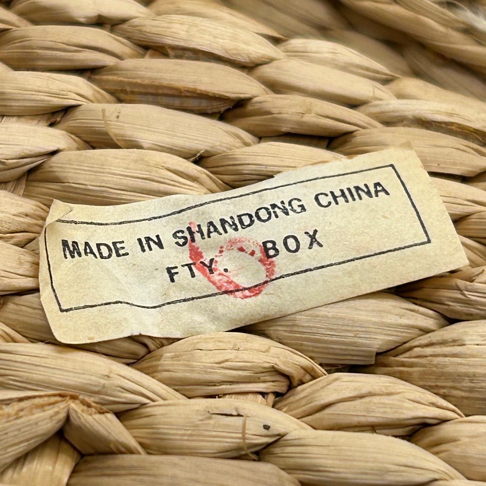 Vintage Woven Straw Childrens Shoes Made in Shandong China - Picture 7 of 9